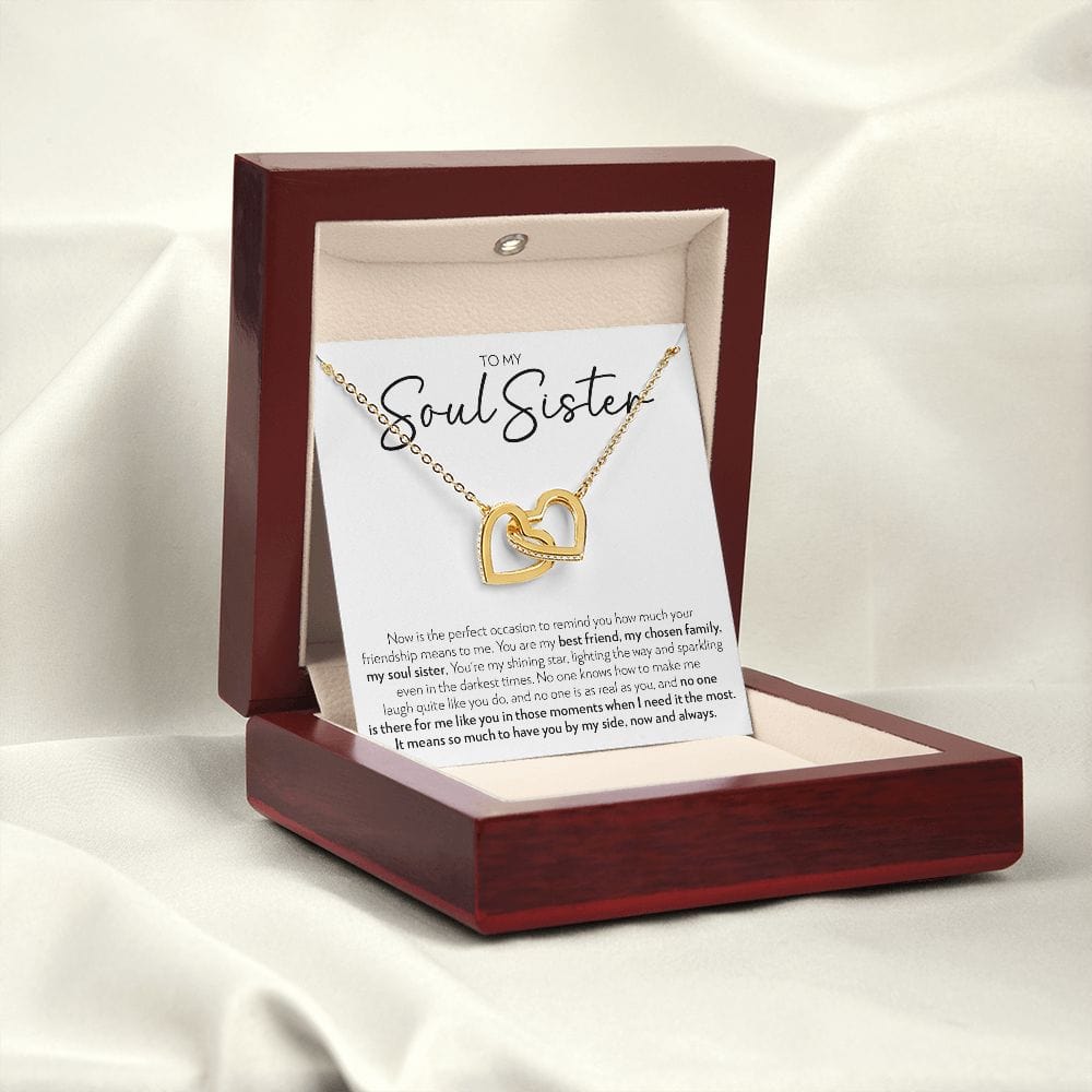 Soul Sister - No One Is Like You - Interlocking Hearts Necklace