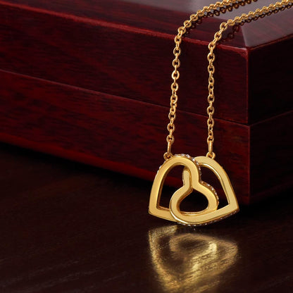 Bonus Daughter - Gift of You - Interlocking Hearts Necklace