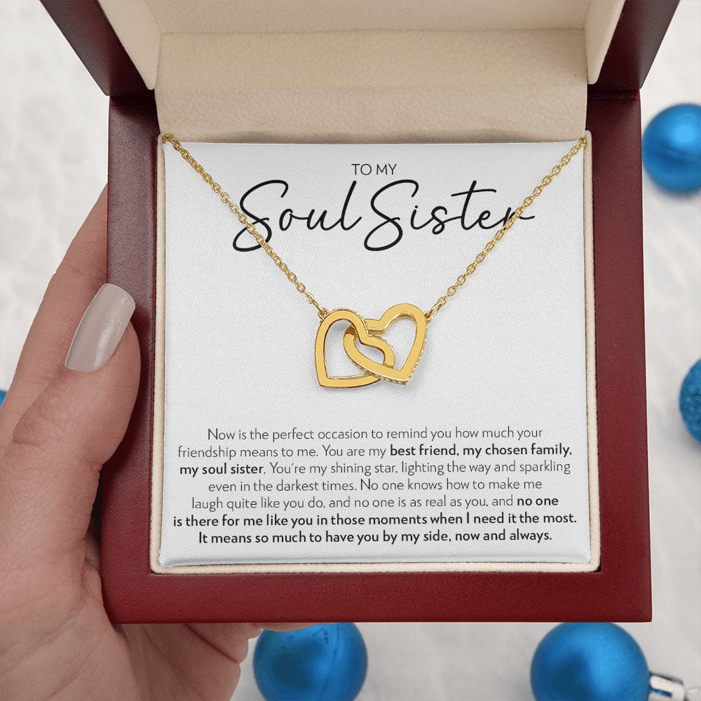 Soul Sister - No One Is Like You - Interlocking Hearts Necklace
