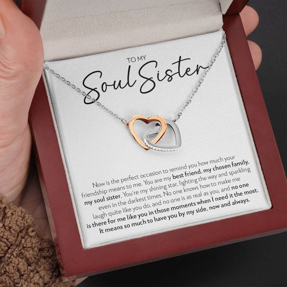 Soul Sister - No One Is Like You - Interlocking Hearts Necklace