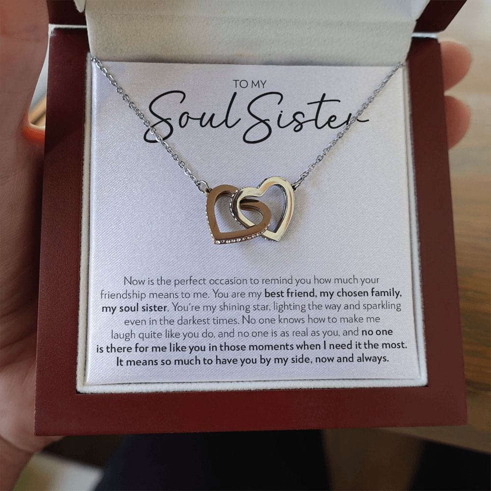 Soul Sister - No One Is Like You - Interlocking Hearts Necklace