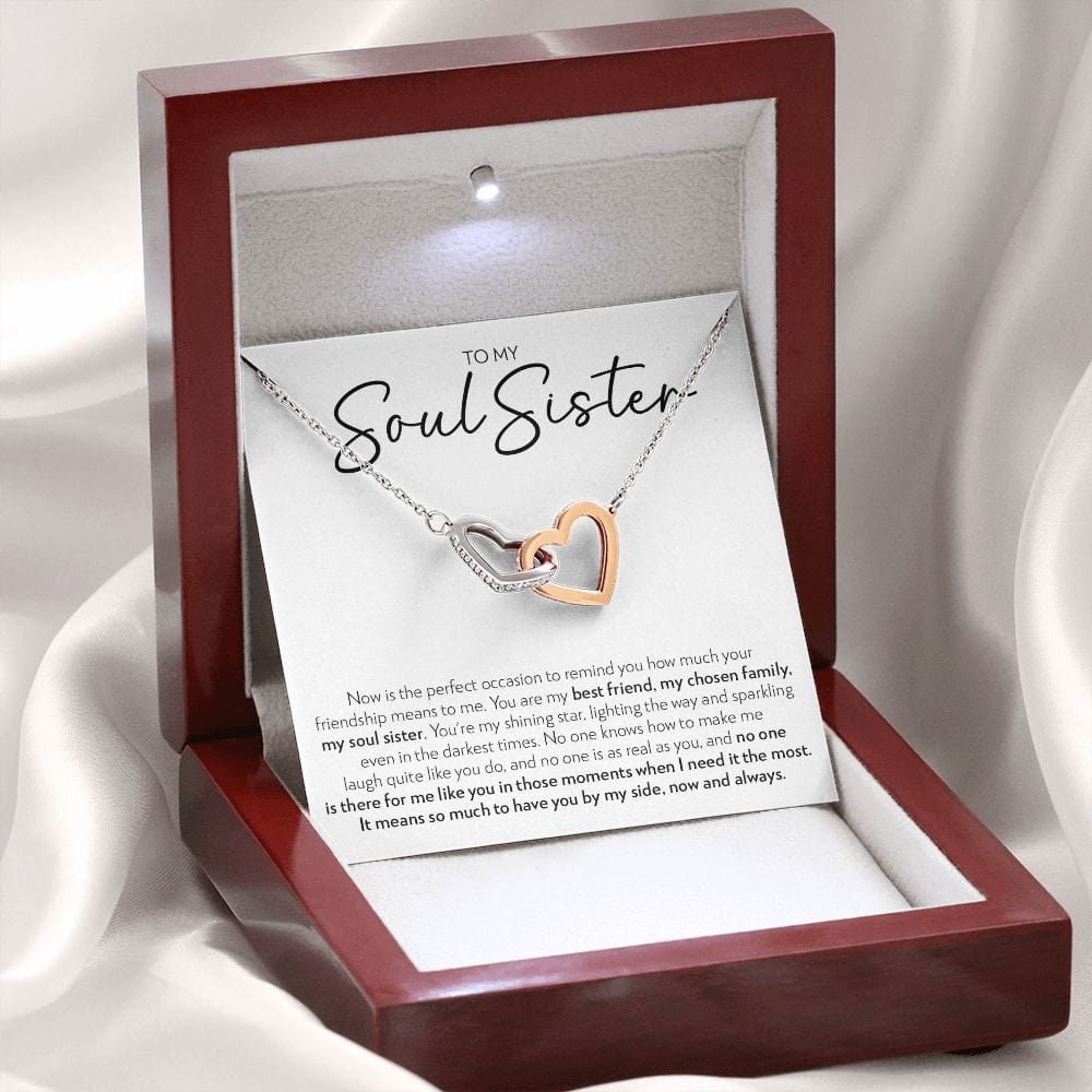 Soul Sister - No One Is Like You - Interlocking Hearts Necklace