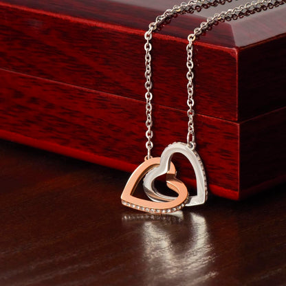 Bonus Daughter - Gift of You - Interlocking Hearts Necklace