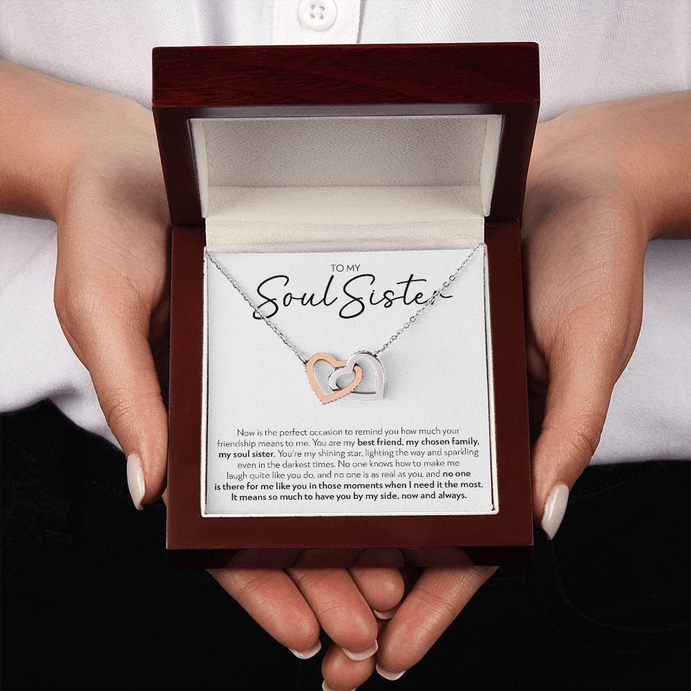 Soul Sister - No One Is Like You - Interlocking Hearts Necklace