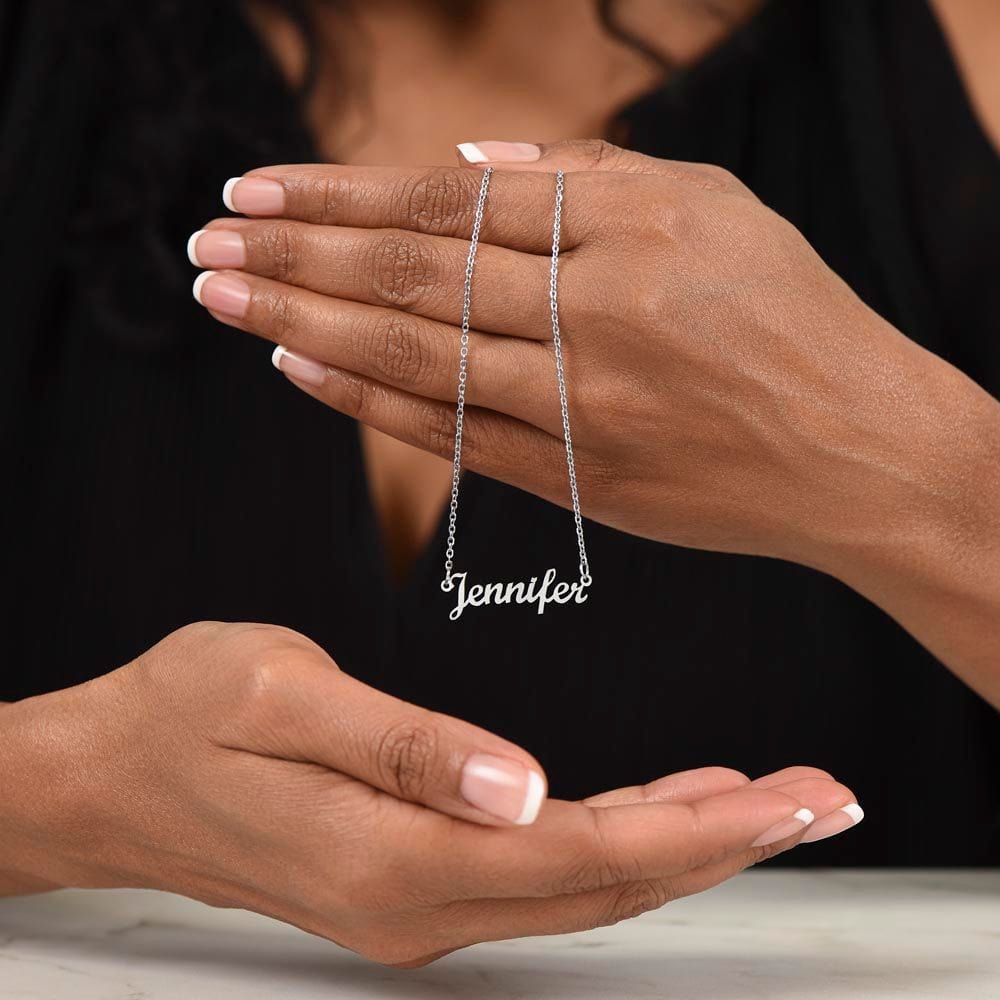 To My Daughter (From Dad)  - Keep Moving Forward - Custom Name Necklace