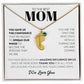 Mom (From Children) - Spread Our Wings - Custom Baby Feet Necklace with Birthstone
