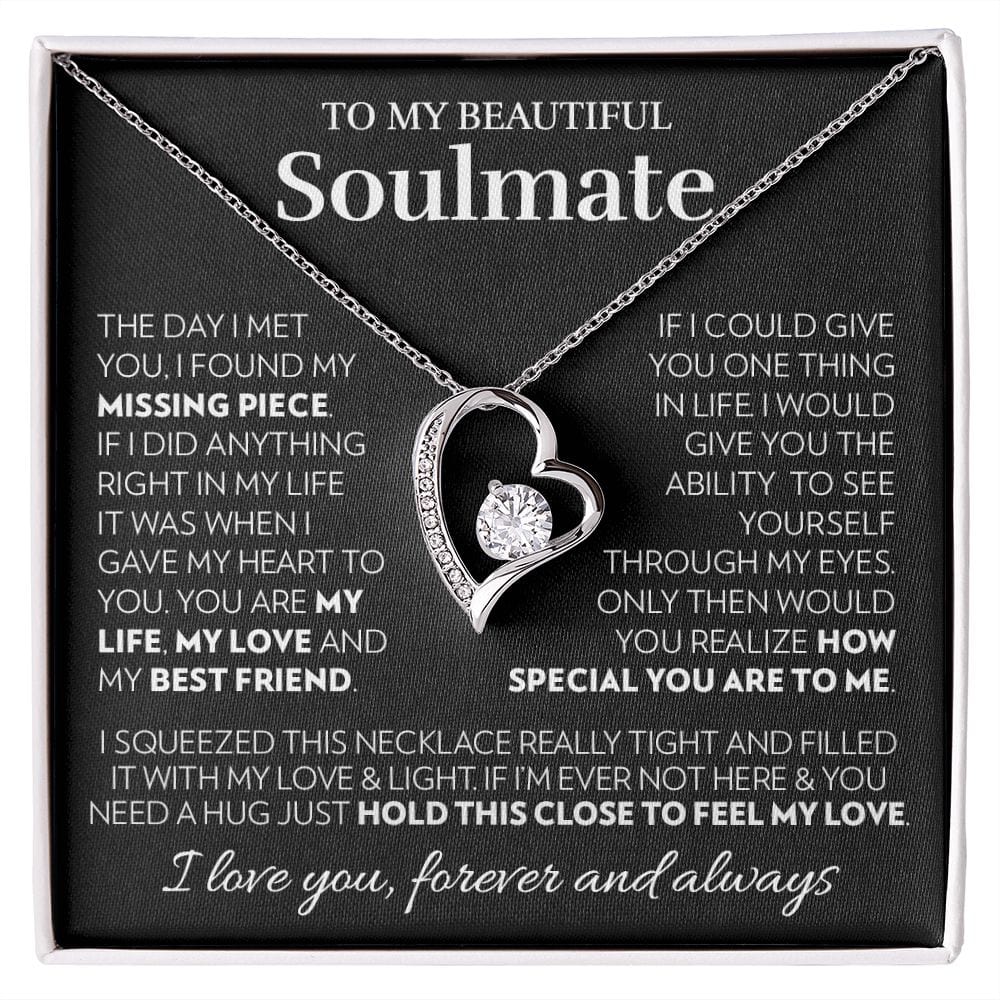To My Soulmate - You Are My Life - Forever Love Necklace