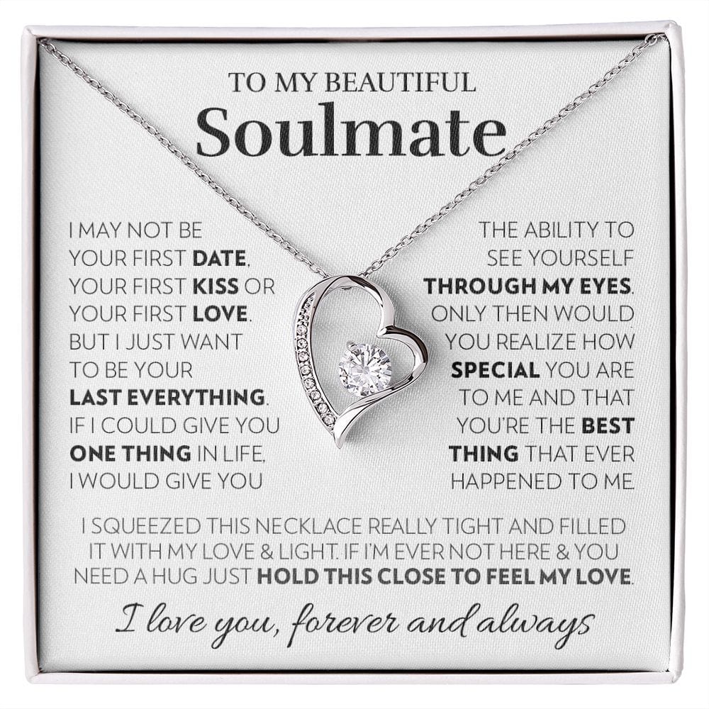 To My Soulmate - Feel My Love - Forever Love Necklace
