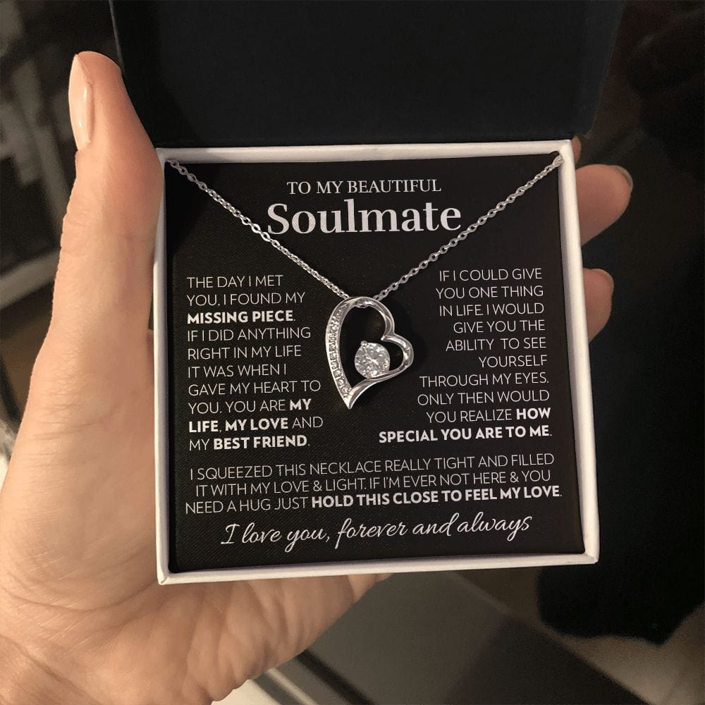 To My Soulmate - You Are My Life - Forever Love Necklace