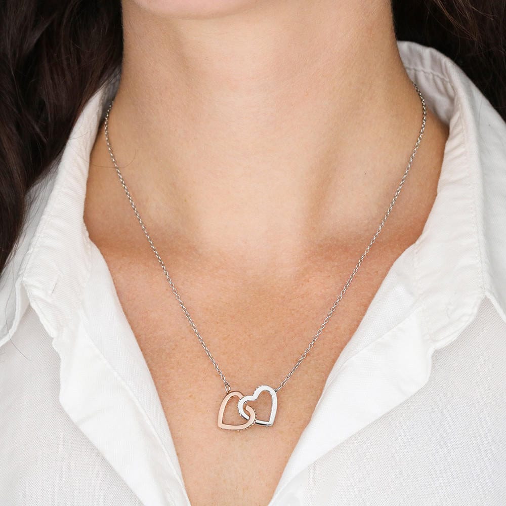 Mother & Daughter - Always - Interlocking Hearts