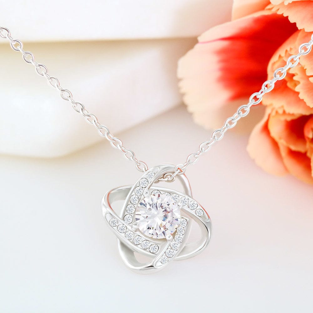 Goddaughter (From Godparents) - Keep Moving Forward - Love Knot Necklace