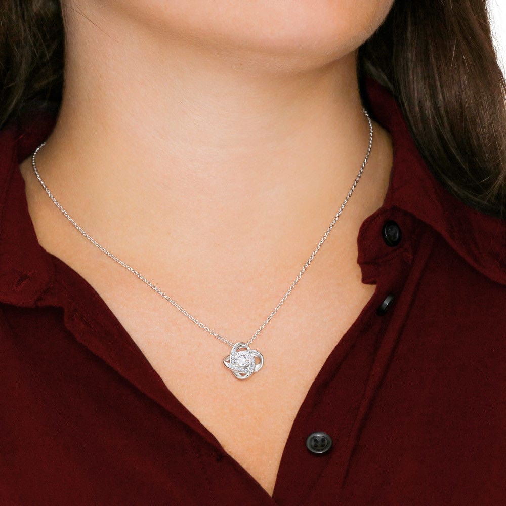 Bonus Mom - Loving Me As Your Own - Love Knot Necklace