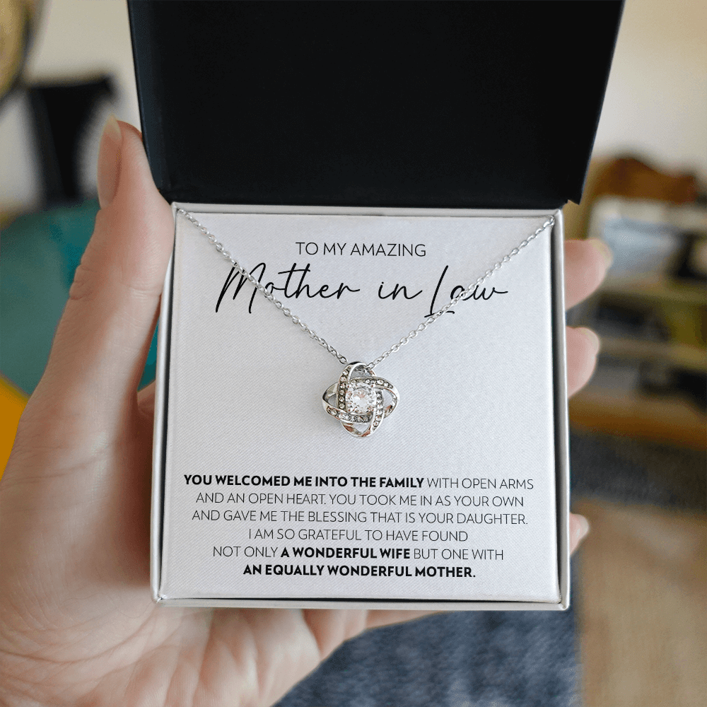 Mother-In-Law (From Son-In-Law) - Wonderful Mother - Love Knot Necklace