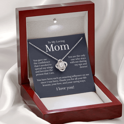 Mom (From Son/Daughter) - Confidence - Love Knot Necklace