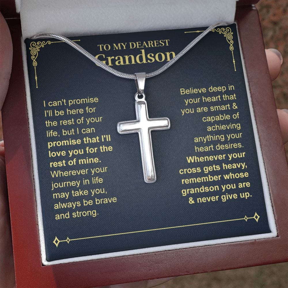 Grandson - Believe - Cross Necklace