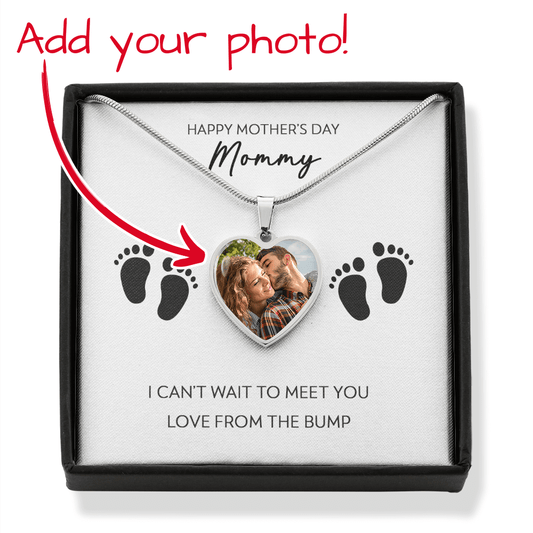 Mother's Day Tiny Toes - Necklace with Ultrasound Photo