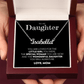 To My Daughter (From Mom) - Wonderful Daughter - Custom Name Necklace