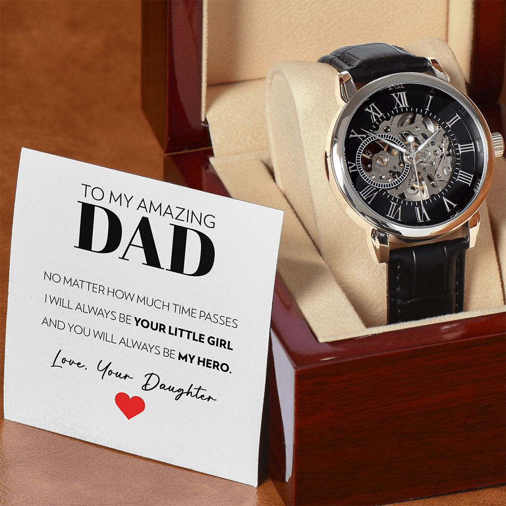 Dad - Little Girl - Openwork Watch