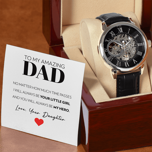 Dad - Little Girl - Openwork Watch